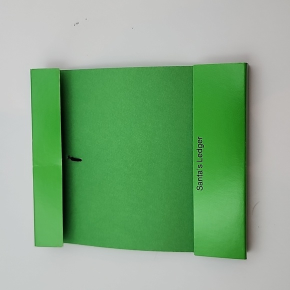 VINTAGE NORMAN ROCKWELL  ANTIQUE GOLD METAL FLAT CHRISTMAS SANTA ORNAMENT 1980s - Picture 3 of 3